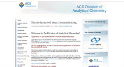 Desktop Screenshot of analyticalsciences.org